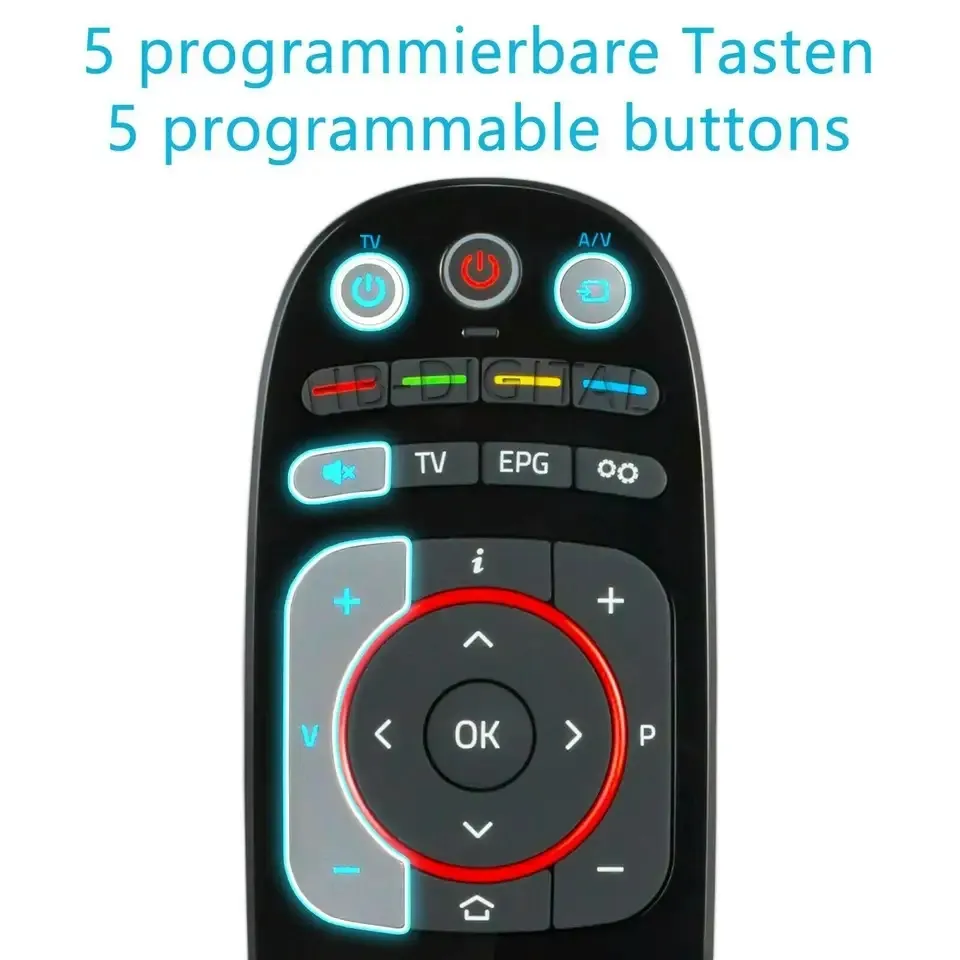 Manufactory low price 10 meters wireless universal black MAG324 relpaced remote control for IPTV set top box factory
