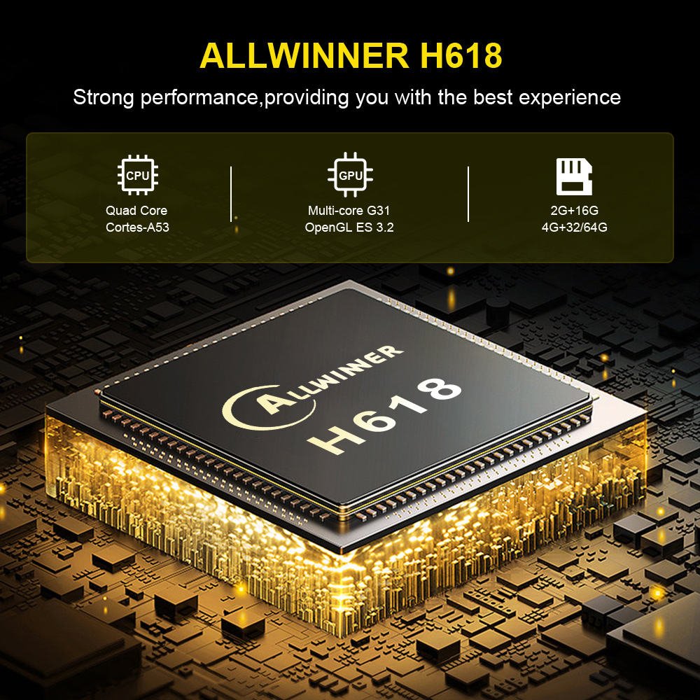 HK1 Rbox H8S Android 12 TV Box Allwinner H618 2G 4G RAM 16G 32G 64G ROM 5G Dual WiFi 4K Quad Core Set Top Box HK1RBOX