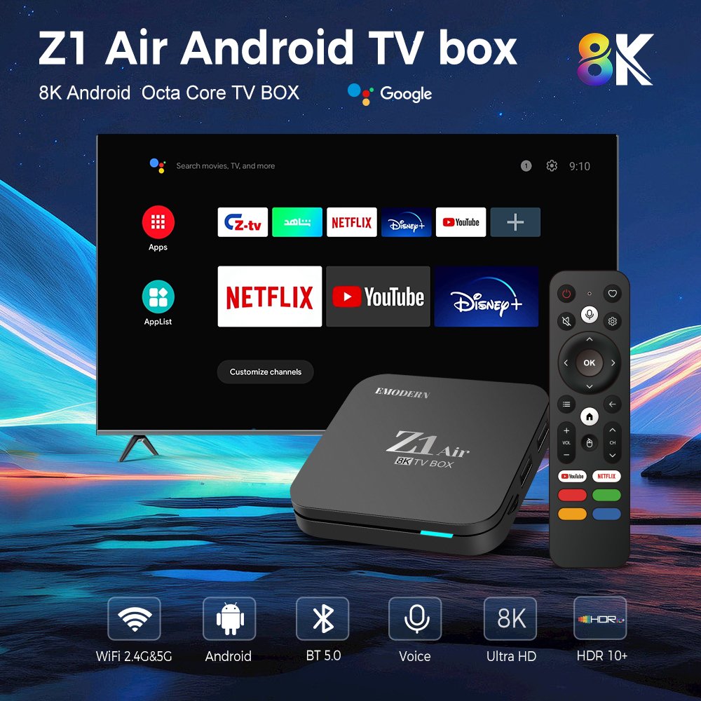 Very Stable Tv Box Android Ott 8k Internet Update 2gb 16gb IPTV Xnxx Movie Video Set-top Box