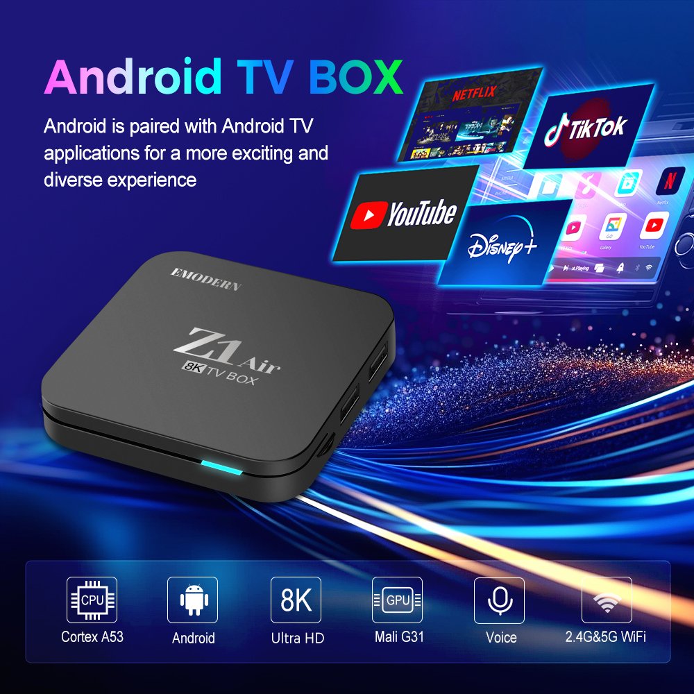 Very Stable Tv Box Android Ott 8k Internet Update 2gb 16gb IPTV Xnxx Movie Video Set-top Box