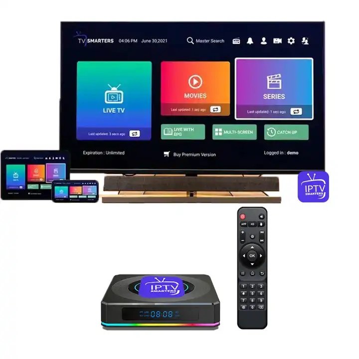 TD Smart IP TV Box Android Reseller Panel smart 1 year OEM 4k for Android IP TV Set Top Box