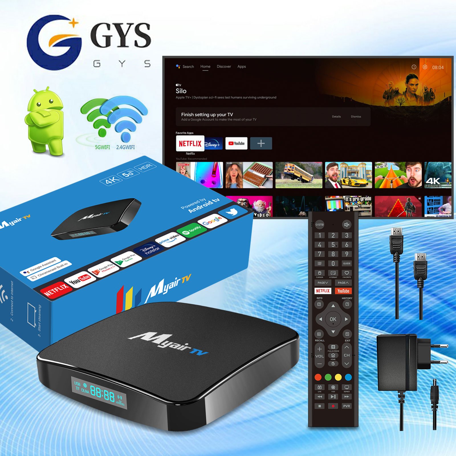 Factory Android 11 S905X4 Dual Wifi Smart tv box 8K AV1 Decoder IPTV Box Multi-Devices Connection 4gb Ram 32gb Rom
