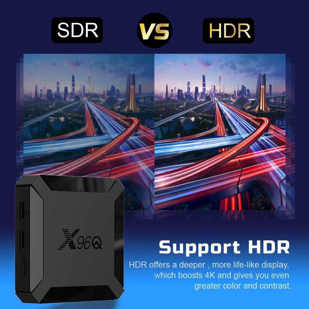 Topleo smart tv box android digital tv converter set top box smart android 10.0 x96q 4k tv box