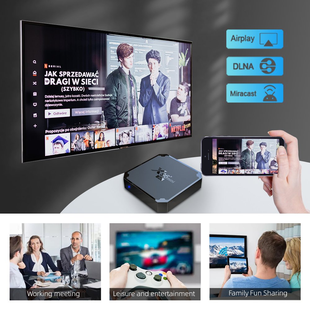 New streaming IPTV Box X96 Mini 5G Android Smart TV Box 1GB 8GB 2GB 16GB Media Player X96mini S905W4 Smart IPTV Set-top Box