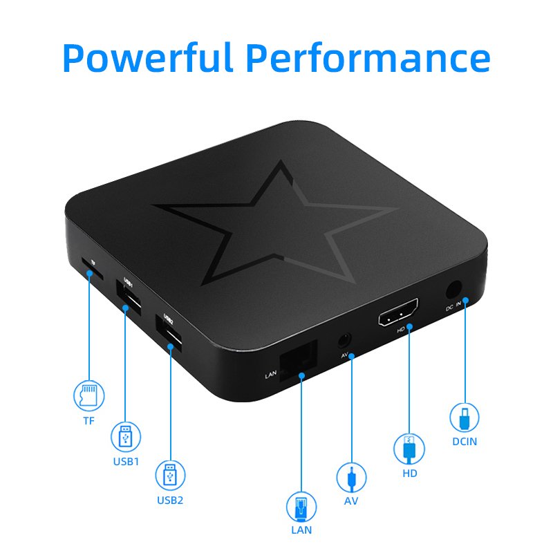 H616 4K Mi Set-top box ATV Android TV Box Q7 Xnxx Tv Box Manufacturers Streaming Device