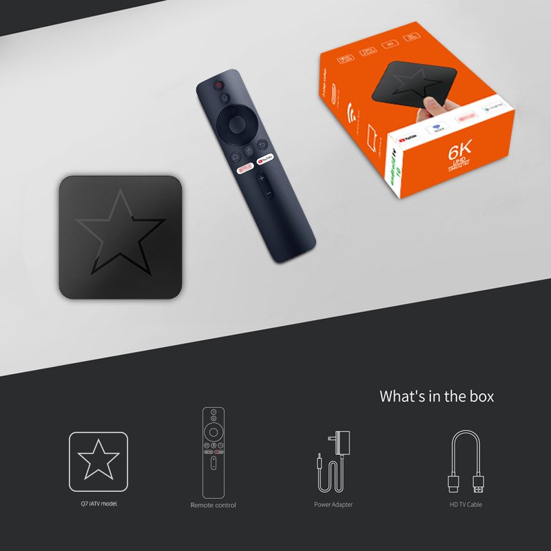 H616 4K Mi Set-top box ATV Android TV Box Q7 Xnxx Tv Box Manufacturers Streaming Device