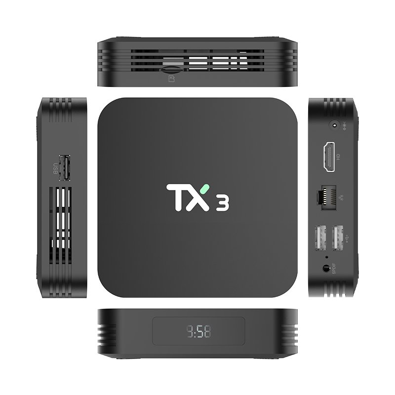 Factory Price Tanix TX3 Amlogic S905X3 BT 4.0 4k dual wifi Set top box Android 9 Android TV Box