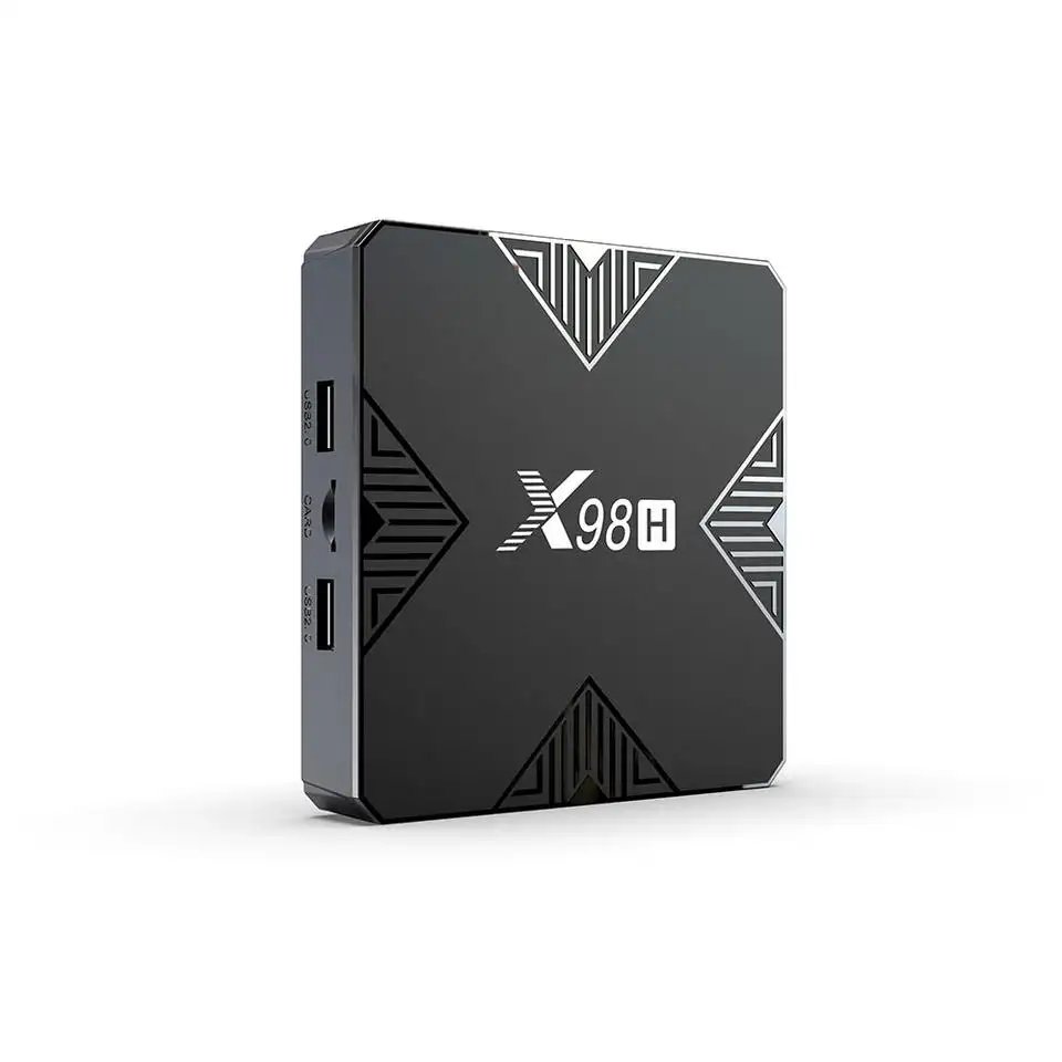 High Speed Tv Box 4k Original IC X98H Allwinner H618 Smart TV Box Android 12.0 Free To Air Set Top Box Satellite tv receiver 4k
