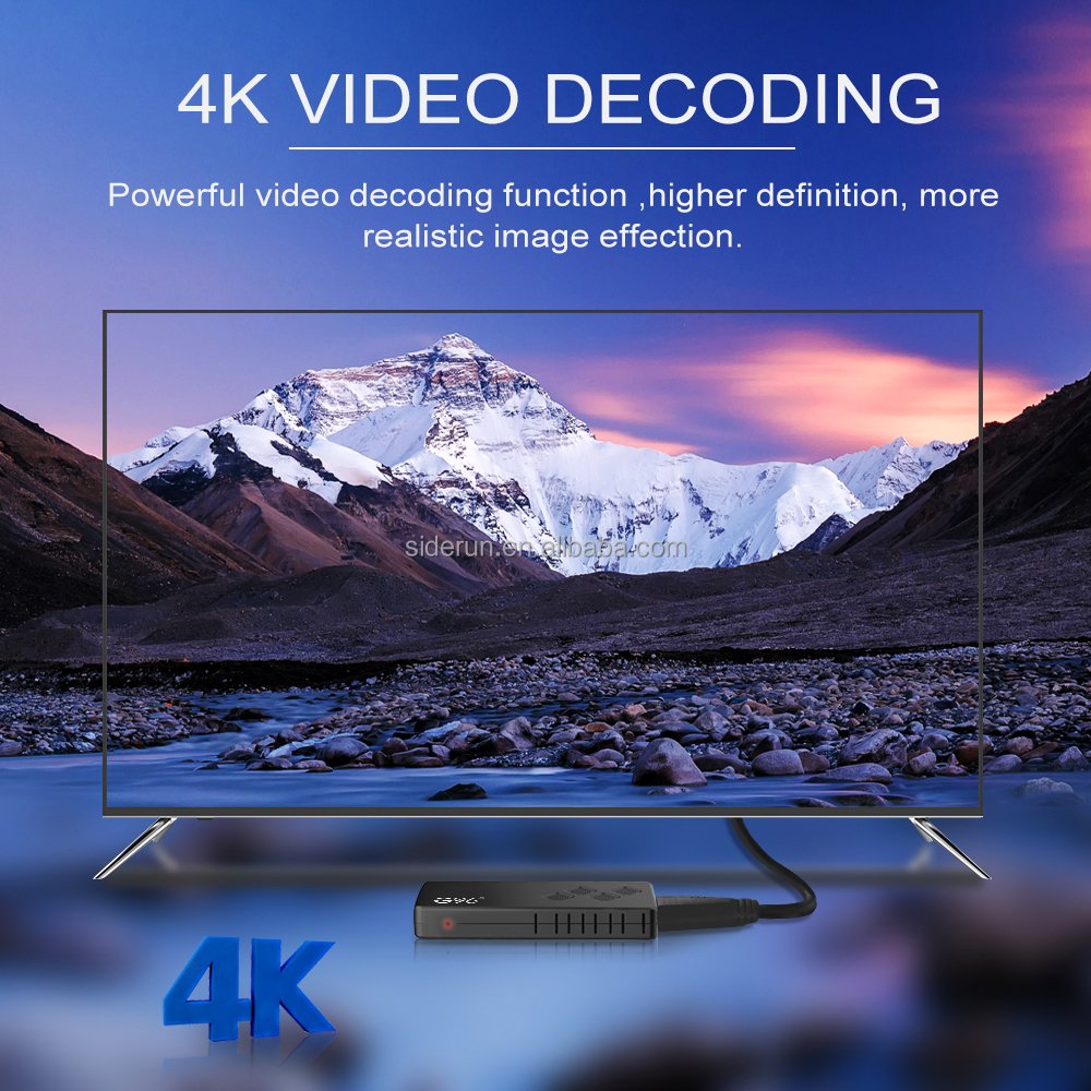 New Mi TV Stick Voice Remote Dual Wifi HDR Android TV Box 8K Quad Core Set-top box For Free Live in Spanish English Portuguese