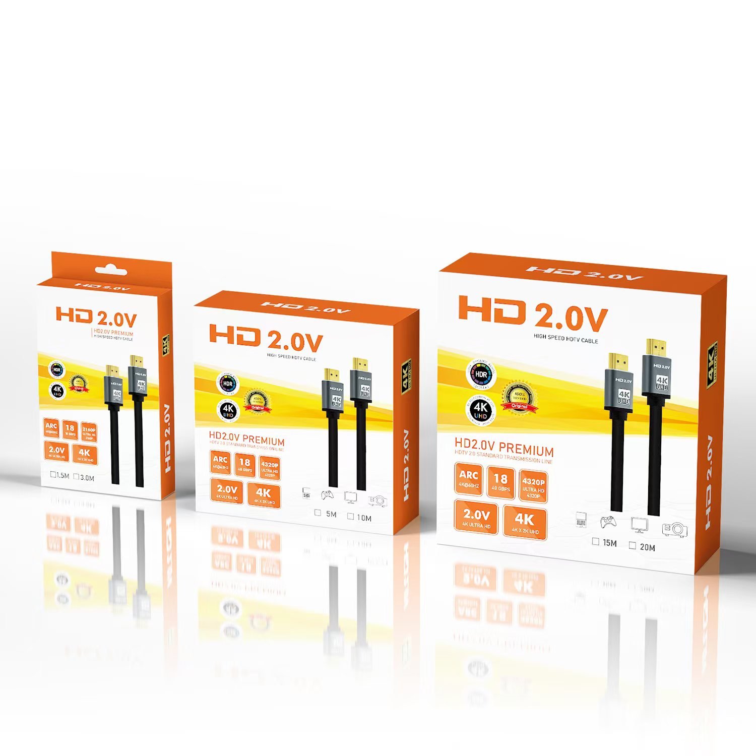 SIPU High-Speed HDMI Video 24K Gold Plated 4K Cable TV Audio Set-Top Box IPod DVD Resolution 10M CCS HDR HDTV cable