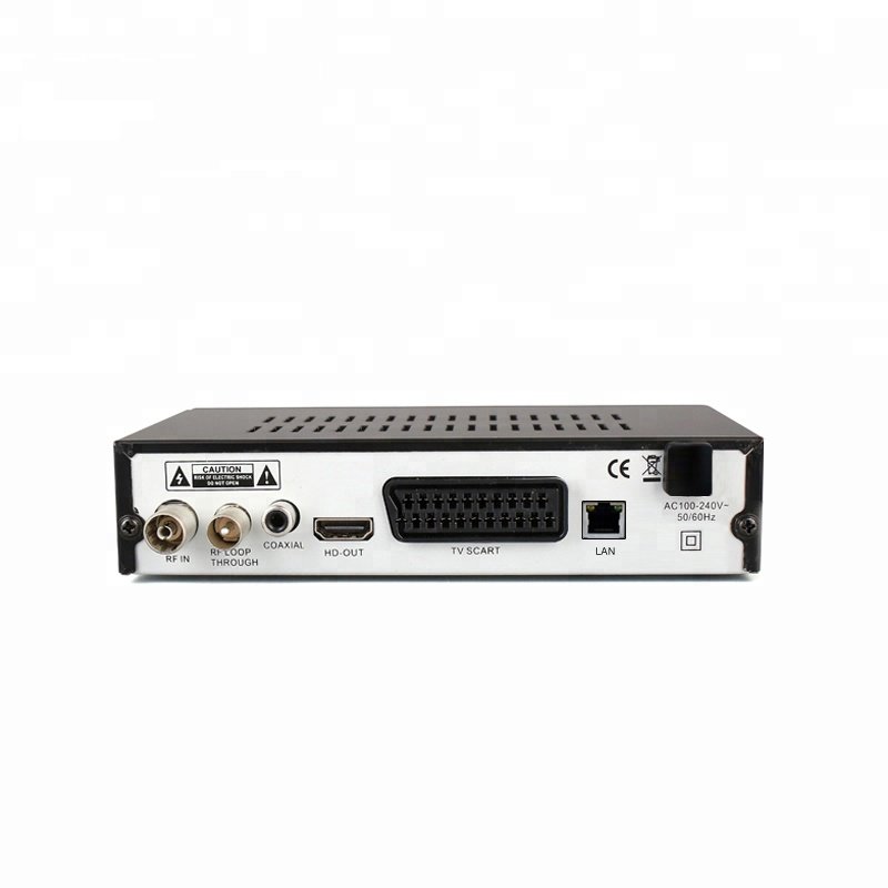 Italy Full Hd 1080p DVBT2 tv box Support Scart Output Set Top Box Digital Terrestrial Receiver H.265 Hevc Dvb-t2 Tv Decoder