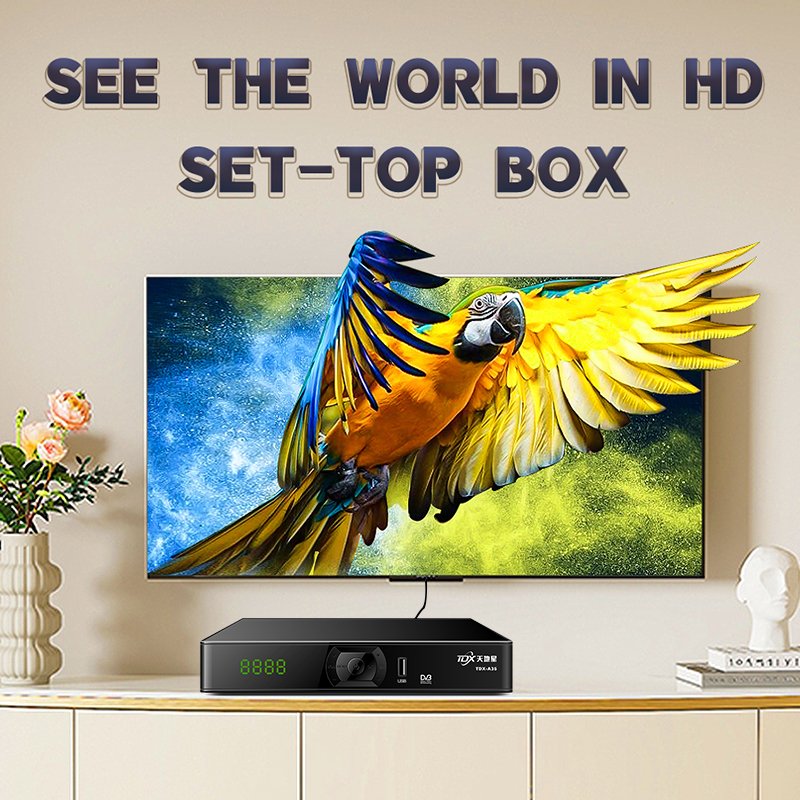 TDX Best Selling Hd Dvb-S2 stb Tv Set Top Box Dvb S2 Mpeg4 Fta Digital Satellite Receiver Set-Top Box