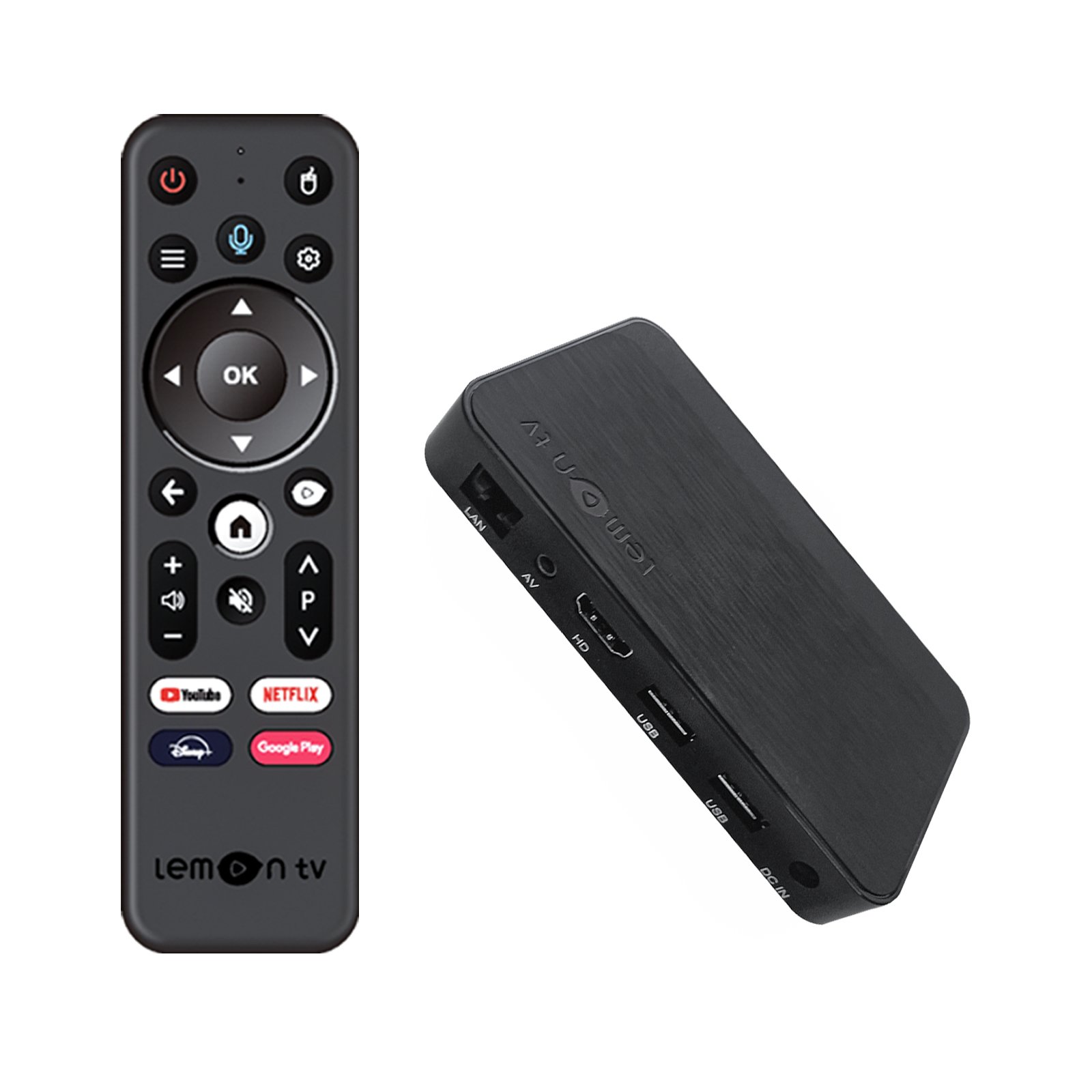 BOXPUT Lemon TV L2 Smart Android 12 TV Box Allwinner H618 BT5.4 Voice Remote Control 2.4G 5G Dual Wifi6 2GB 16GB 4K Set-top Box