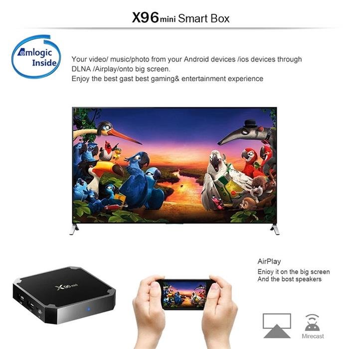 X96MINI hot sale set-top box Android 11 Allwinner H313 Smart tv box Amlogic 4k tv box Support custom 2+16G BT remote control