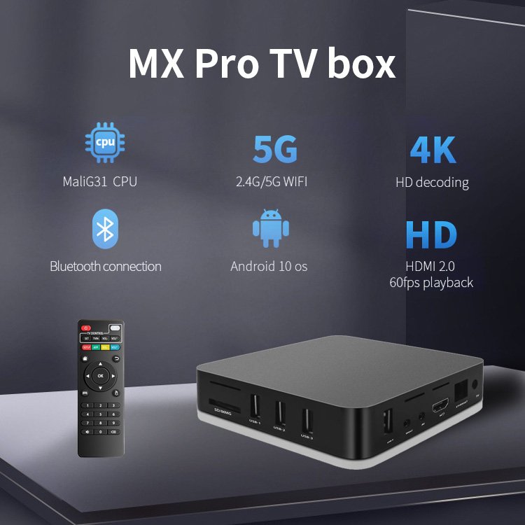 Wholesale high quality android 11 set top tv box custom 1G 2G 8G 16G 4K android 11 smart tv box
