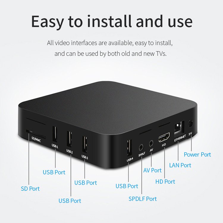 Wholesale high quality android 11 set top tv box custom 1G 2G 8G 16G 4K android 11 smart tv box