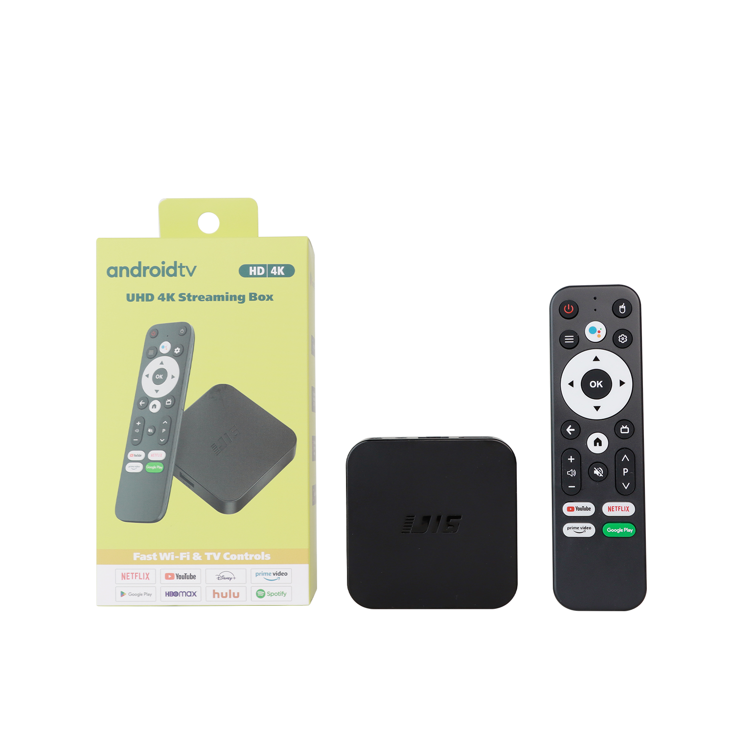 BT Voice remote U16 Smart TV Boxe Android 10 13 Dual Wifi 2.4g 5g Allwinner H313 ATV 4K Android TV Box