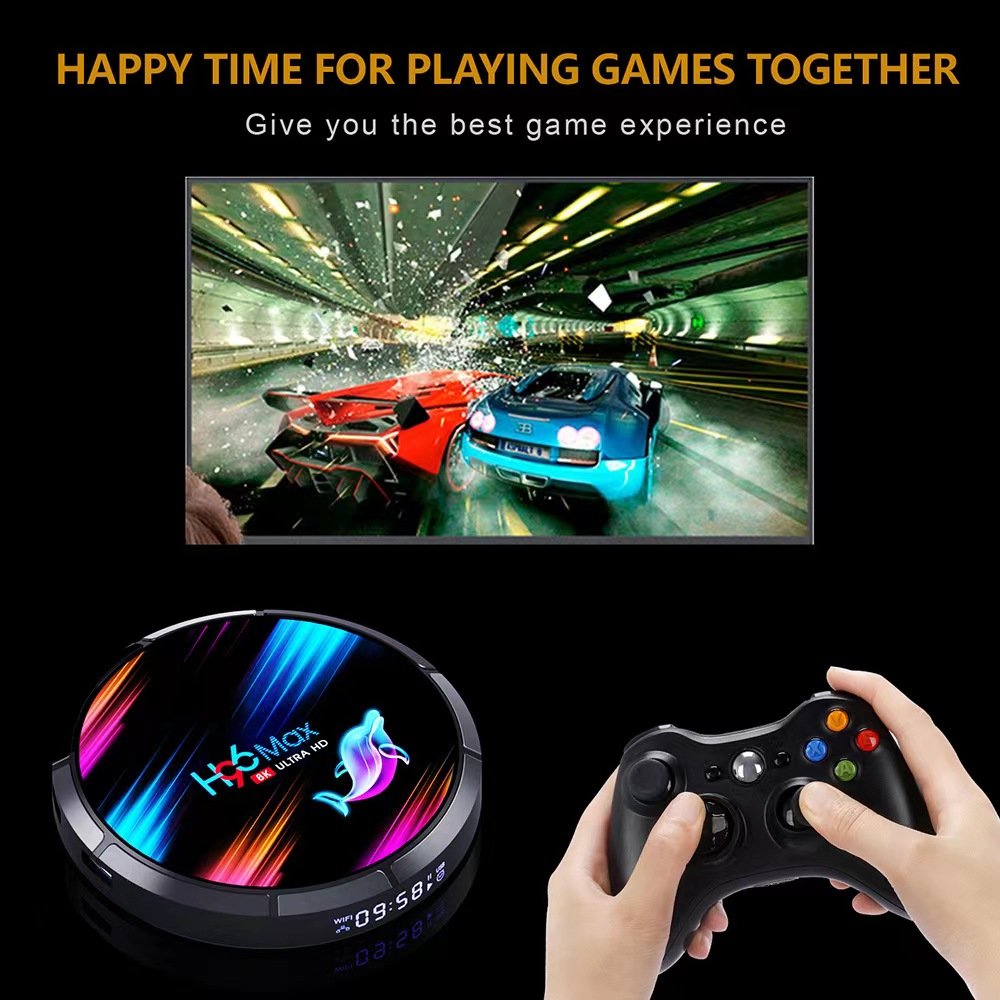 Wholesale Set Top Box H96max X3 Quad Core Rk3228A Android 10 Smart Streaming Device 8K Android TV Box with 12 Months Free IPTV