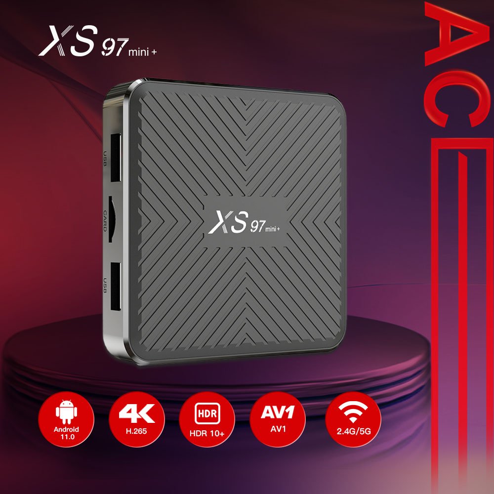 CE ROSH FCC iptv box xs97mini+ amlogic s905w2 4k tv box android