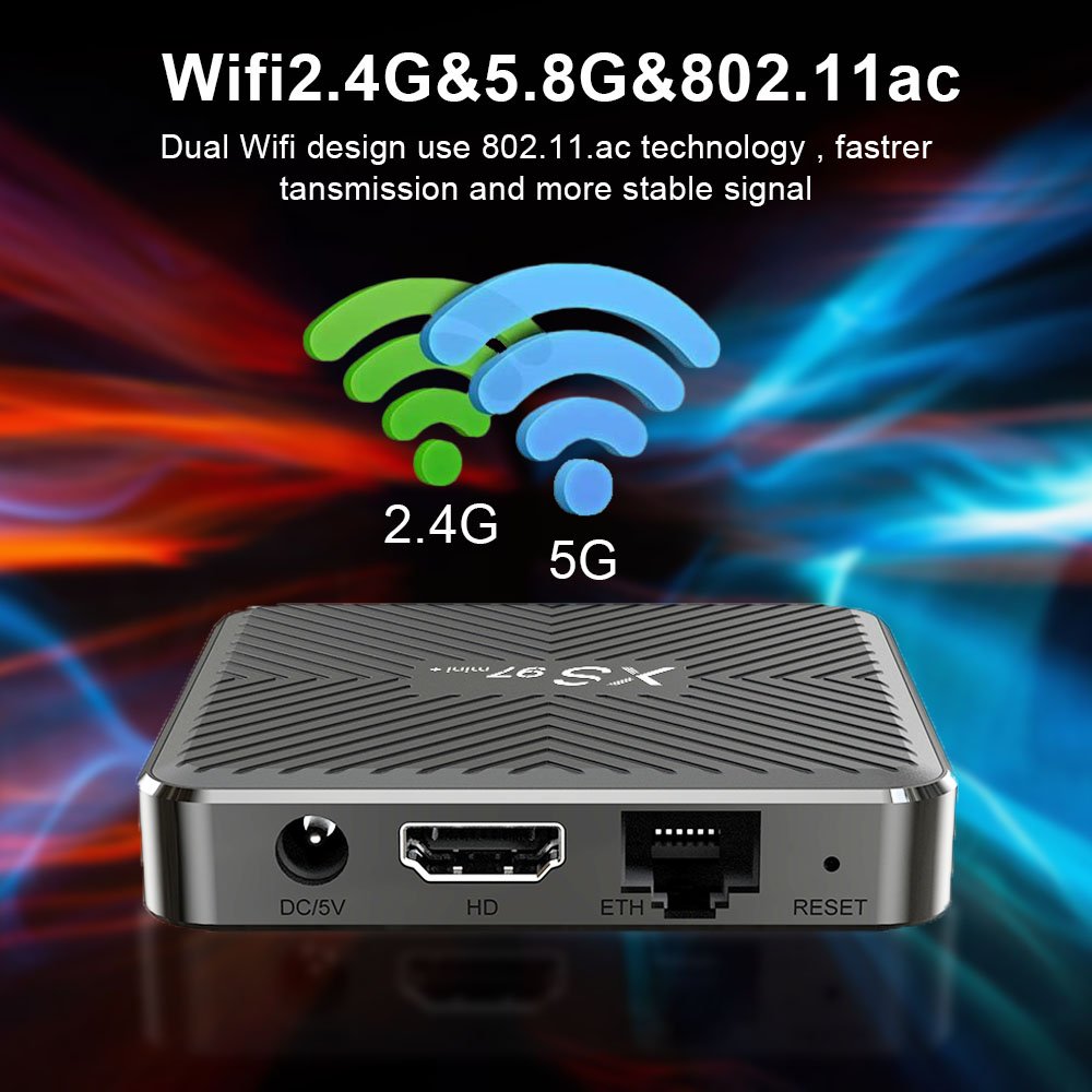 CE ROSH FCC iptv box xs97mini+ amlogic s905w2 4k tv box android