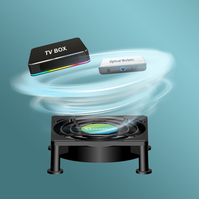 Boxput C1 Plus Cooling Wireless Silent Quiet Cooler DC 5V USB Power Radiator Mini Fan Fan for Android TV Box Set Top Box X88 TX3
