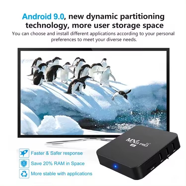 4K MXQPRO 5G Rockchip rk3128 4K Android tv box smart tv box 4k Smart Direct supply Media Player High Resolution 4K TV BOX