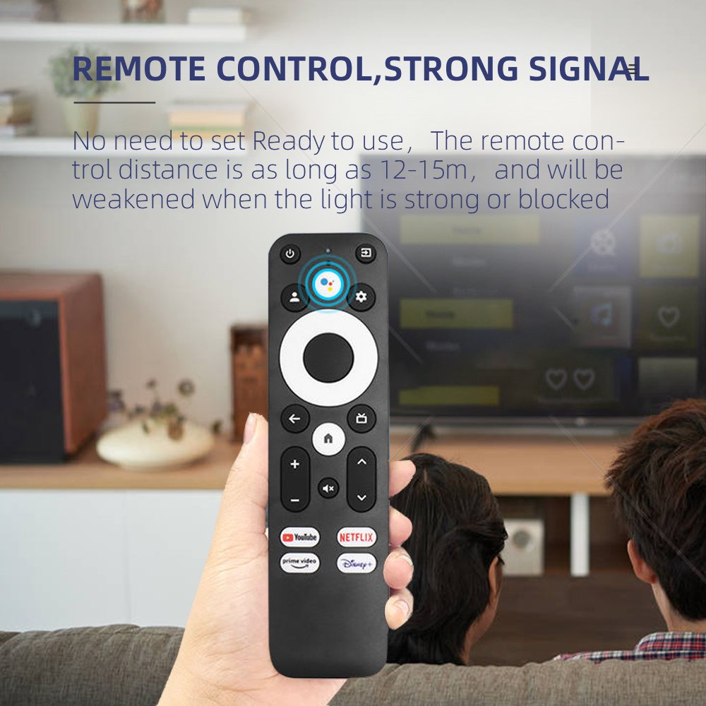 2024 New Voice Remote Control Compatible Onn TV Box H96 Max HAKOPRO MECOOL Android TV Stick Google Certified Set-Top Box