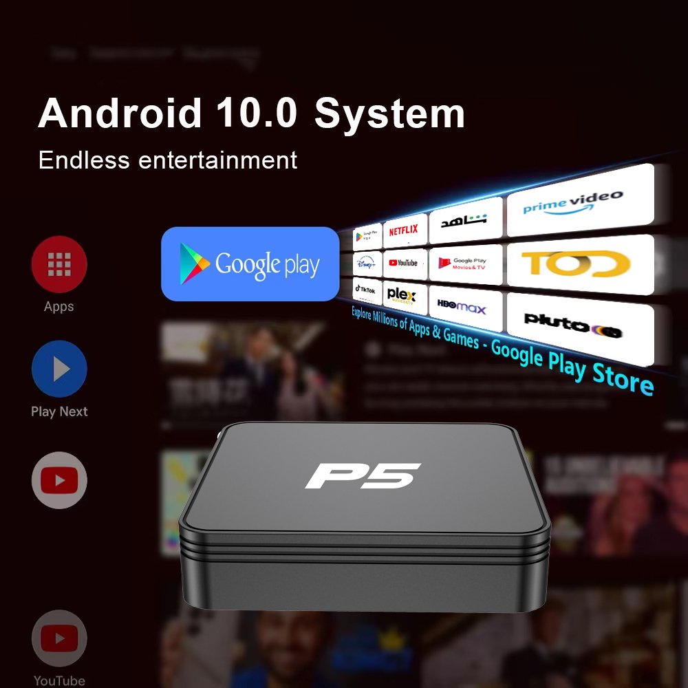 factory cheapest p5 z6 q5 z8 pro set top box ATV OS Android TV Box with TV Version Voice remote control internet 4K tv box