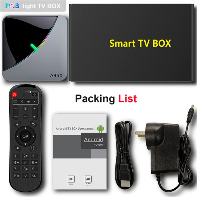 Network TV A95X F3 AIR set-top box 4GB/32GB S905X3 high-definition network box TV BOX Android 9.0