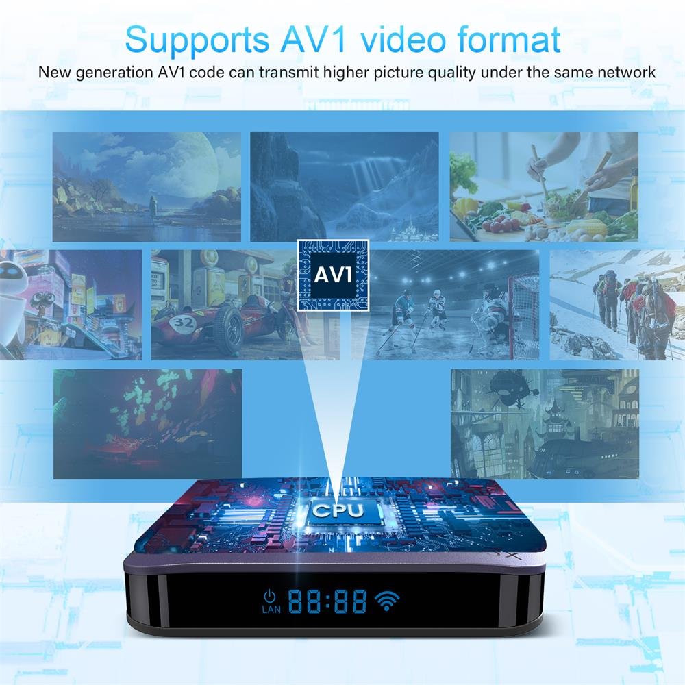 Full HD 4k android 11 BT5.0 Dual WiFi 6 1080P Quad Core A95X F3AIR II android tv box 4gb