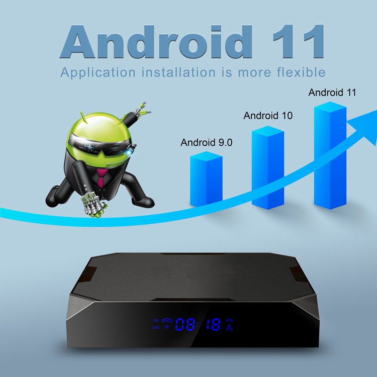 High Quality Android 9.0 TV 4K 1080P Media Player Smarttv Set Top Box For Reseller