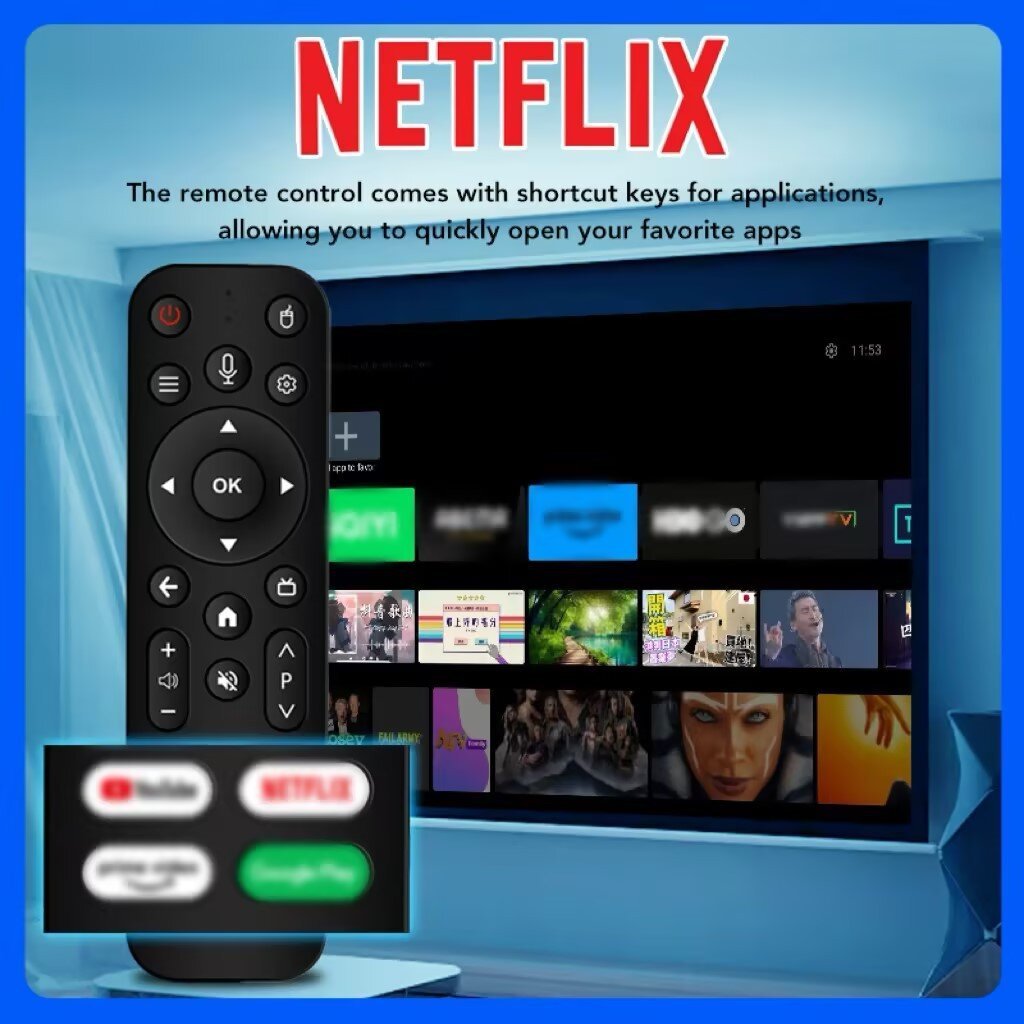 MX10-F5 ATV System TV Set Top Box Video Player Home TV BOX