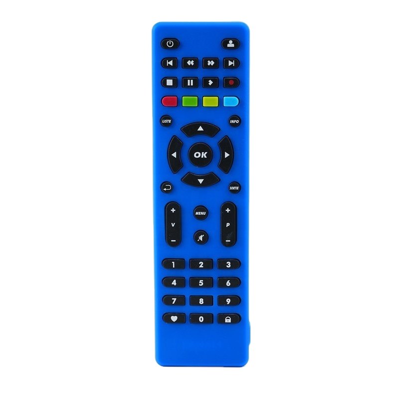 The new thick anti-drop and waterproof protection silicone shell covers the universal remote control for CANAL+ TV set-top box