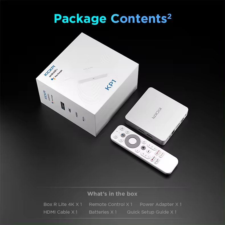 2024 IPTV Box Android 11.0 KICKPI Google Player HD 4K TV Box 4GB 32GB