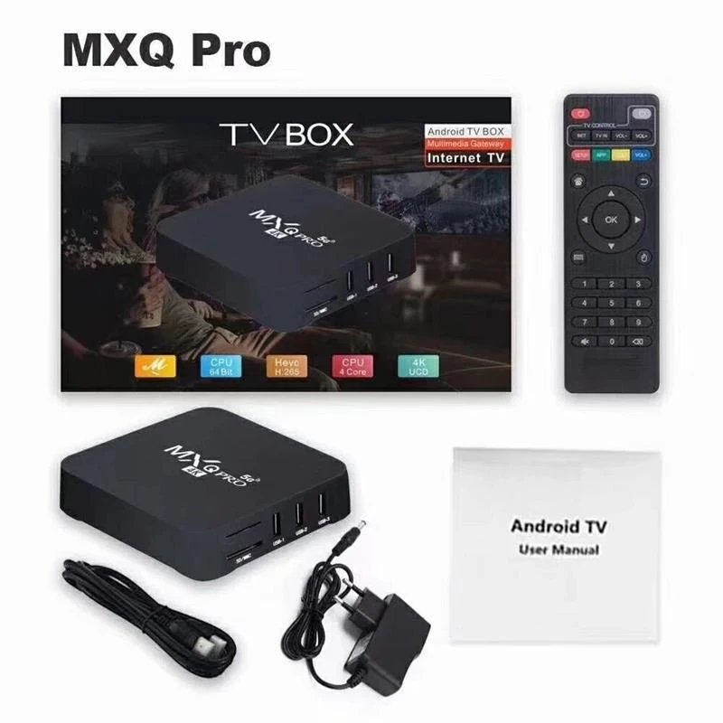 Cheap Set Top Box MXQ PRO 4K Media Player IPTV Android TV Box 3D Smart TV Box With 2.4G WiFi Remote Control