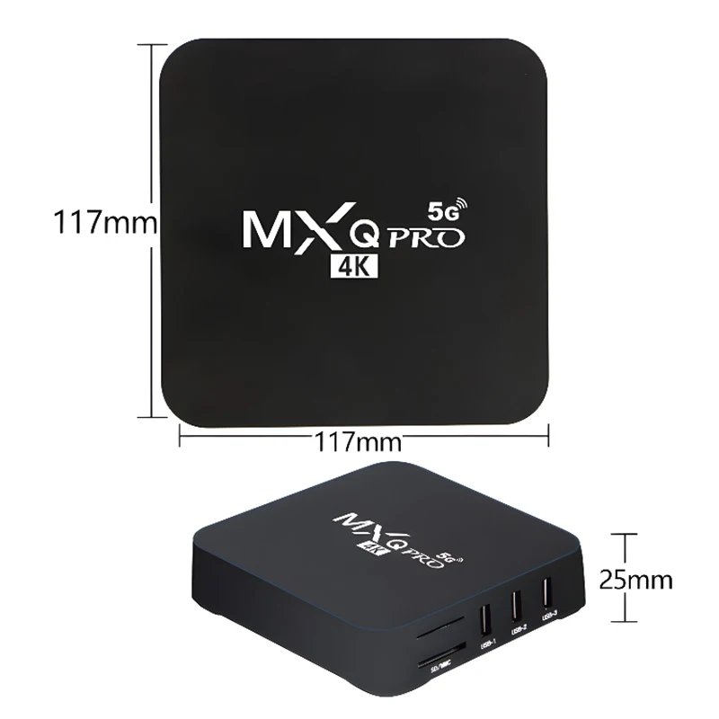 Cheap Set Top Box MXQ PRO 4K Media Player IPTV Android TV Box 3D Smart TV Box With 2.4G WiFi Remote Control