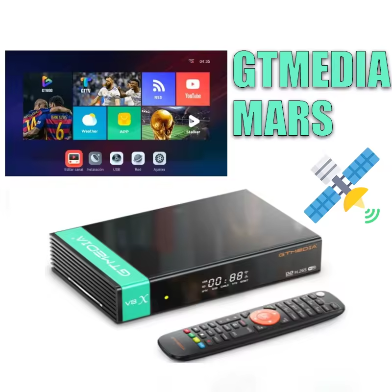 1Year warranty with Mars GTMedia V8X IP SAT TV Set Top Box DVB-S/S2/S2X Free to Air FTA Digital WIFI Satellite Receiver decoder
