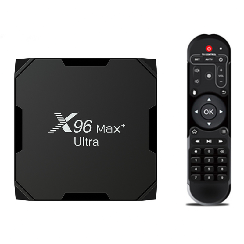 Top selling X96 Max Plus Ultra S905X4 chip 4G RAM 32G 64G ROM Android 11 TV box 8K dual WiFi set top box support voice remote