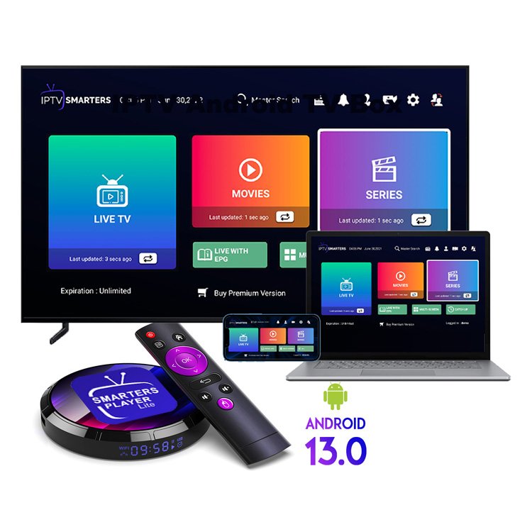 AHKO DINO 4K 8K IP TV BOX Support OTT Smart IP TV Android TV Box 12 months warranty Set top box