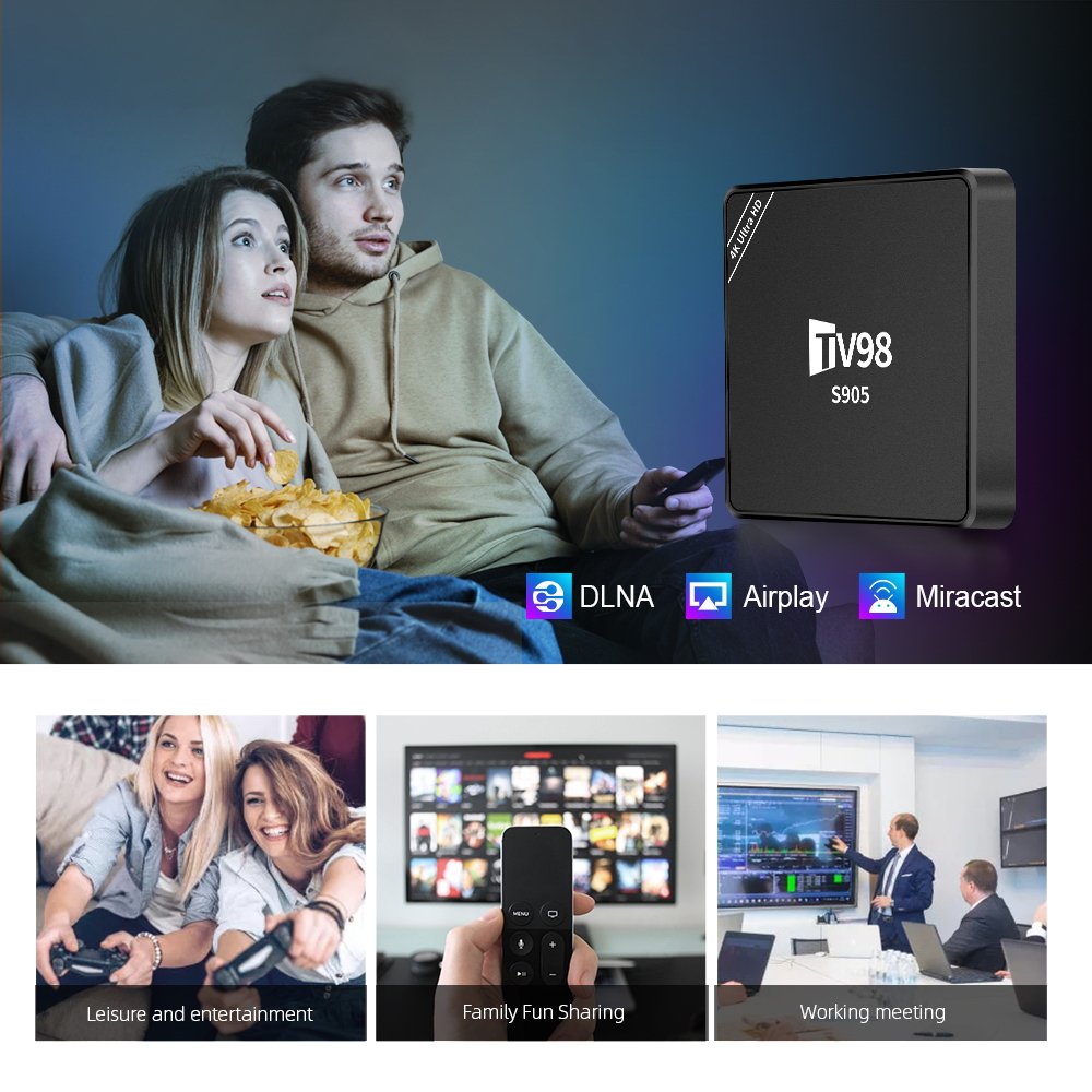 2024 Best tv box TV98 S905 Amlogic S905 Set-top Allwinner 1GB Box Android 12.1 smart TV Box