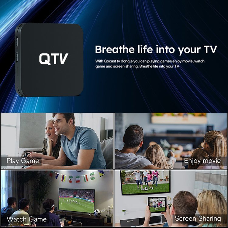 2024 New TV BOX QTV Future TV Online H618 Android 12.0 Smart 4K tvbox XTV AIR XTV DUO 2GB 16GB ROM 5G Dual WiFi Set-Top Box