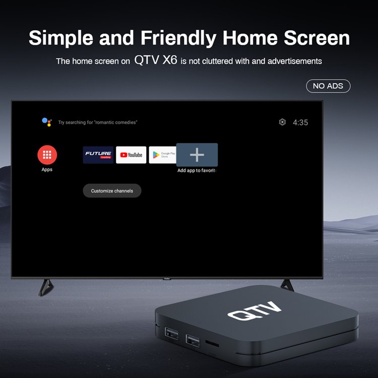 2024 New TV BOX QTV Future TV Online H618 Android 12.0 Smart 4K tvbox XTV AIR XTV DUO 2GB 16GB ROM 5G Dual WiFi Set-Top Box