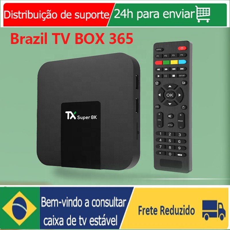 Cheapest Brazil 4K Internet IP TV Set-top Box Android tx super 8k smart Wifi streaming xnxx video tvbox Wholesale Factory Price