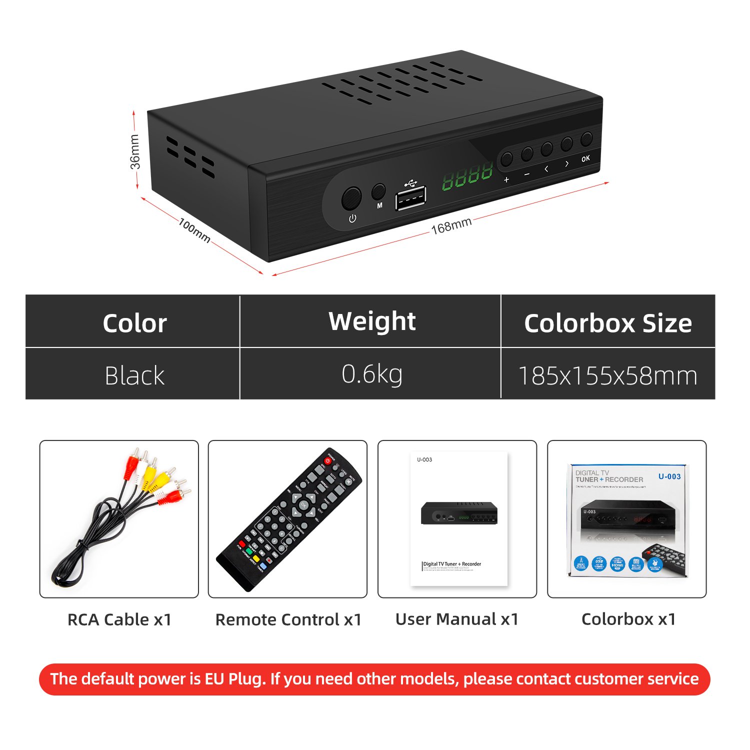 Factory ATSC digital converter Box HD1080P set top box to USA support free oem service.