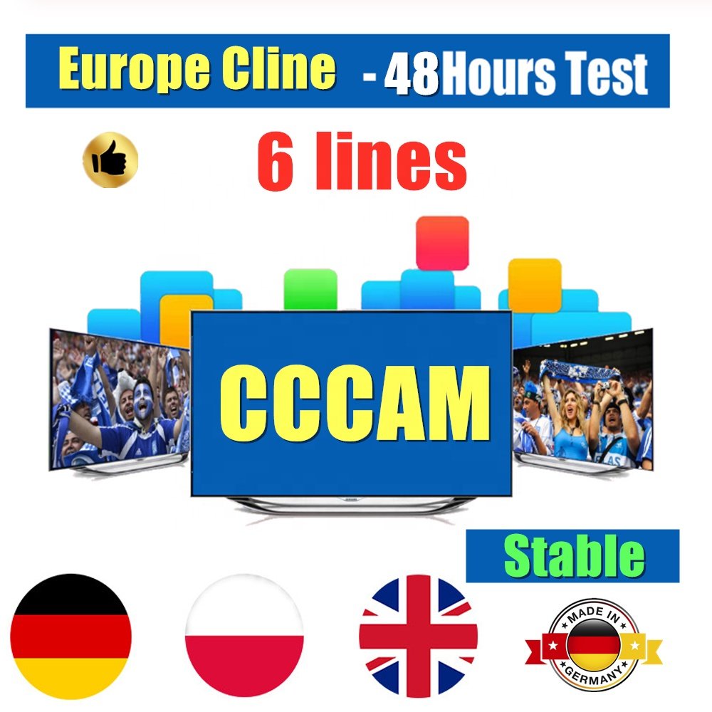 Stable Europe Cccam Panel 10 PCS Cccam Cline 1 Year for Satellite TV Receiver UK Italy Netherlands Slovakia CCcam Free Test