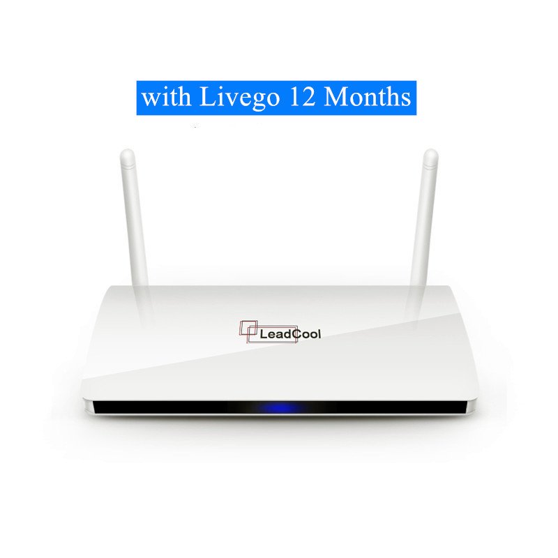 New Leadcool Set Top Box Livego 4K Android 9.0 Smart TV Box S905W Quad Core 1G 8G Memory 2.4G WiFi 12 Months Warranty