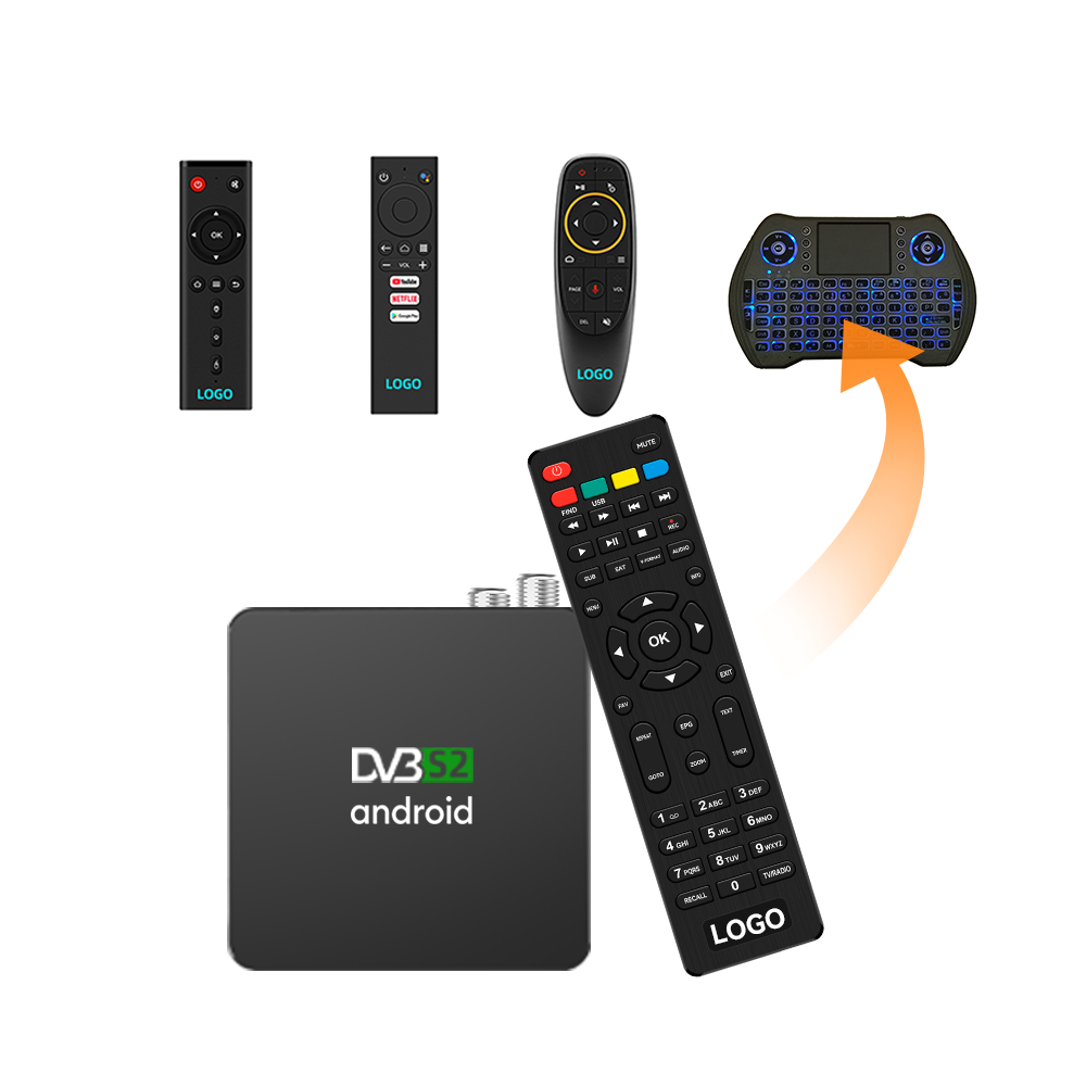 OTT Satellite tv receiver 4K Android and dvb s2 smart android tv box