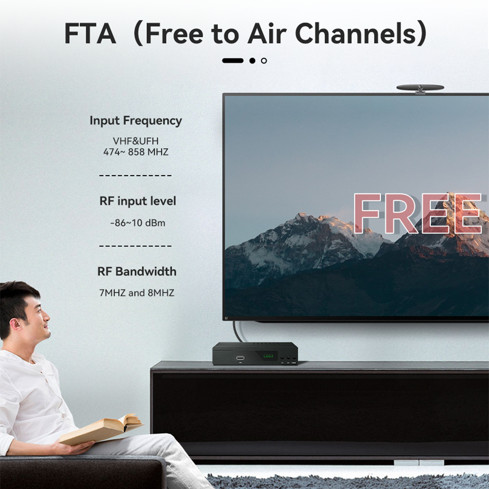 OEM ODM DTBM Receiver TV Decoder 1080p Full HD FTA DTMB Set Top Box