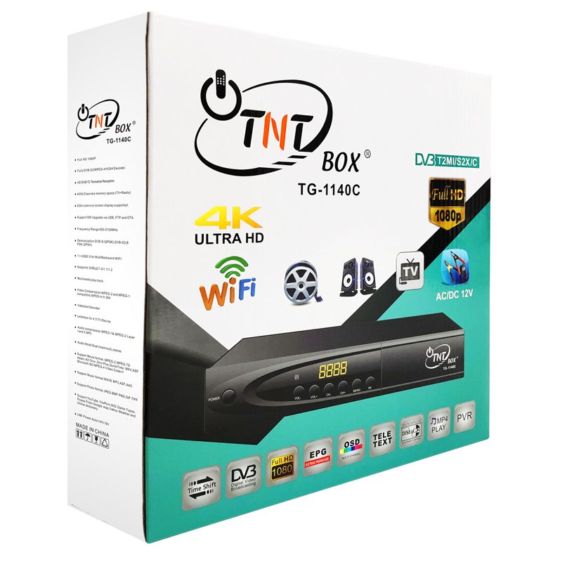 TNTBOX-TC-1140C New combo digital satellite receiver dvb-s2 dvb-t2 mp4 decoder deviser c30 dvb-c meter set-top box 6/64