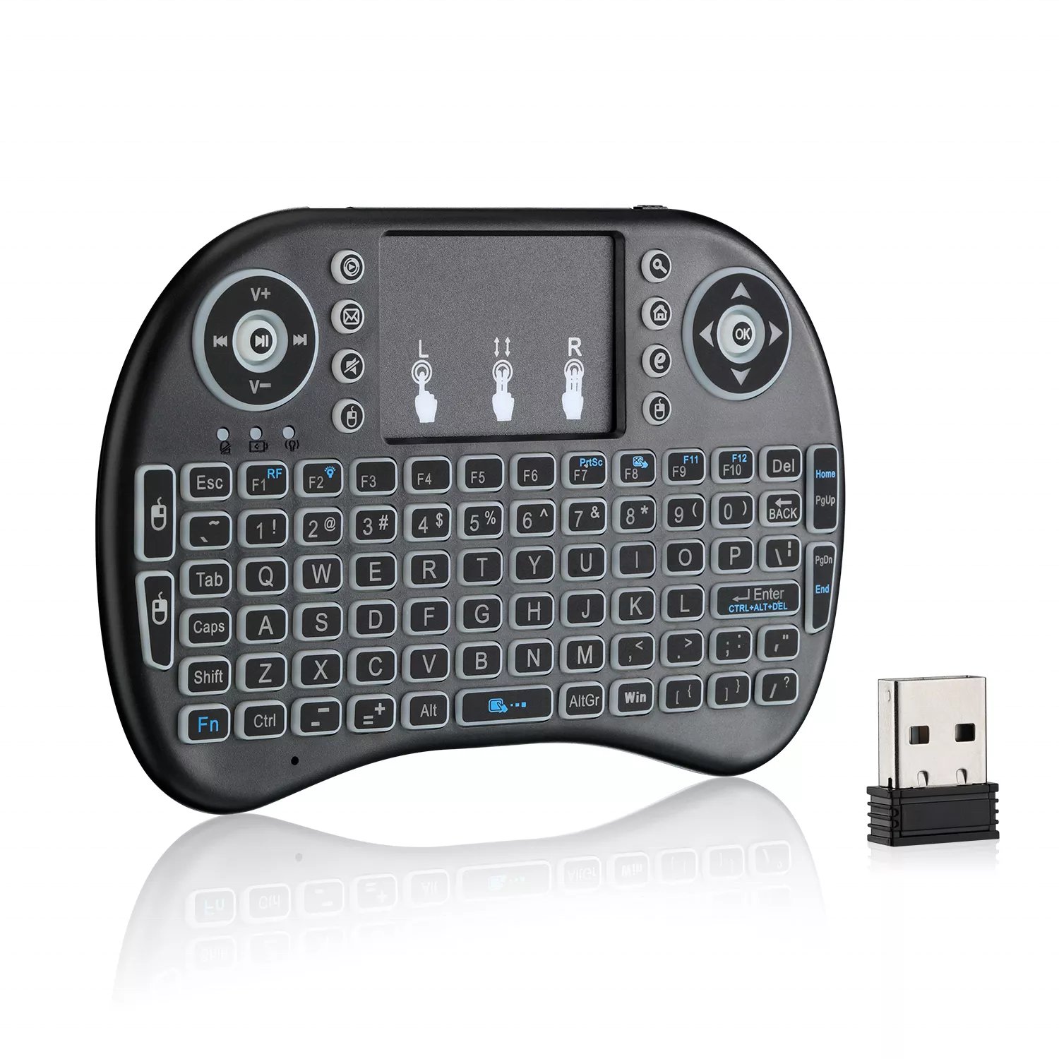 Hot Selling Cheap Price I8 Mini Wireless Keyboard 2.4g Fly Air Mouse 3 Colors Backlit Touchpad Handheld For Android Tv Box
